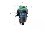Filtr paliwa UFI 31.545.00