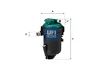 Filtr paliwa UFI 55.181.00