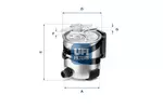 Filtr paliwa UFI 55.418.00