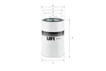 Filtr, hydraulika robocza UFI 85.187.00