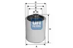 Filtr, hydraulika robocza UFI 86.010.00
