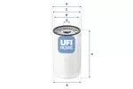 Filtr hydrauliczny układu kierowniczego UFI 80.043.00