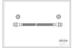 Przewód hamulcowy elastyczny CORTECO 19032761 (Oś przednia)