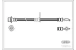 Przewód hamulcowy elastyczny CORTECO 19033075 (Oś przednia, z prawej)