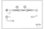 Przewód hamulcowy elastyczny CORTECO 19036140 (Oś przednia)