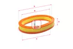 Filtr powietrza SOFIMA S 3230 A