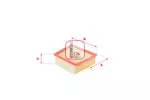 Filtr powietrza SOFIMA S 3390 A