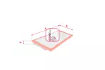 Filtr powietrza SOFIMA S 3463 A