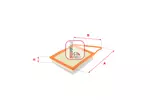 Filtr powietrza SOFIMA S 3645 A