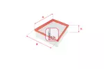 Filtr powietrza SOFIMA S 3687 A