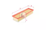 Filtr powietrza SOFIMA S 3688 A