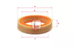 Filtr powietrza SOFIMA S 4360 A