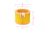 Filtr powietrza SOFIMA S 7271 A