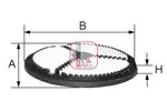 Filtr powietrza SOFIMA S 7274 A
