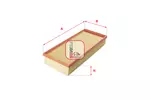 Filtr powietrza SOFIMA S 7402 A
