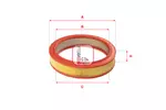 Filtr powietrza SOFIMA S 7460 A