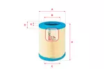 Filtr powietrza SOFIMA S 7712 A