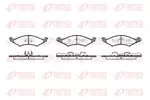 Klocki hamulcowe - komplet REMSA 0527.00 (Oś przednia)