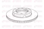Tarcza hamulcowa REMSA NCA1028.20 (Oś przednia)