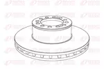 Tarcza hamulcowa REMSA NCA1046.20 (Oś przednia)