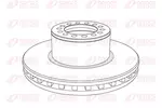 Tarcza hamulcowa REMSA NCA1055.20 (Oś przednia)