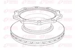 Tarcza hamulcowa REMSA NCA1078.20 (Oś przednia)