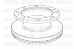 Tarcza hamulcowa REMSA NCA1103.20 (Oś przednia)