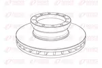 Tarcza hamulcowa REMSA NCA1139.20 (Oś przednia)