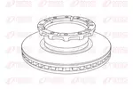 Tarcza hamulcowa REMSA NCA1159.20 (Oś przednia)