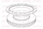 Tarcza hamulcowa REMSA NCA1176.20 (Oś przednia)