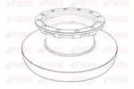 Tarcza hamulcowa REMSA NCA1196.10 (Oś tylna)