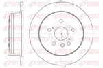 Tarcza hamulcowa REMSA 61158.00 (Oś tylna)