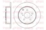 Tarcza hamulcowa REMSA 61324.00 (Oś tylna)