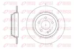 Tarcza hamulcowa REMSA 61616.00 (Oś tylna)