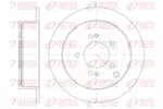 Tarcza hamulcowa REMSA 6756.00 (Oś tylna)