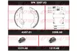 Zestaw do hamulców, hamulce bębnowe REMSA SPK 3507.03