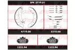 Zestaw do hamulców, hamulce bębnowe REMSA SPK 3719.01 (Oś tylna)