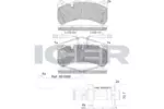 Klocki hamulcowe - komplet ICER 182260-203
