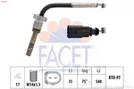 Czujnik temperatury spalin FACET 22.0162