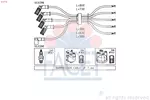 Przewody zapłonowe - zestaw FACET 4.8716