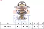 Termostat układu chłodzenia FACET 7.8389S