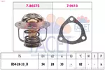 Termostat układu chłodzenia FACET 7.8637