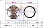 Termostat układu chłodzenia FACET 7.8658