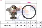 Termostat układu chłodzenia FACET 7.8834