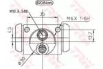 Cylinderek hamulcowy TRW BWF321 - fot.2