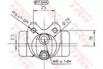 Cylinderek hamulcowy TRW BWC155 - fot.2