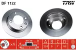 Tarcza hamulcowa TRW DF1122