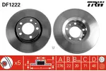 Tarcza hamulcowa TRW DF1222