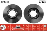 Tarcza hamulcowa TRW DF1416