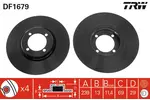 Tarcza hamulcowa TRW DF1679
